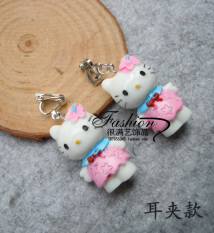 Bebek Kuning Kecil Anting Anak Perempuan Putri Hello Kitty Anting Jepit Tanpa Tindik Hewan