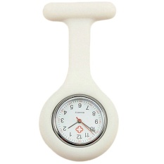 Sanwood Cute Silicone Perawat Mengamati Bros Kuarsa Watch (Putih)-Intl