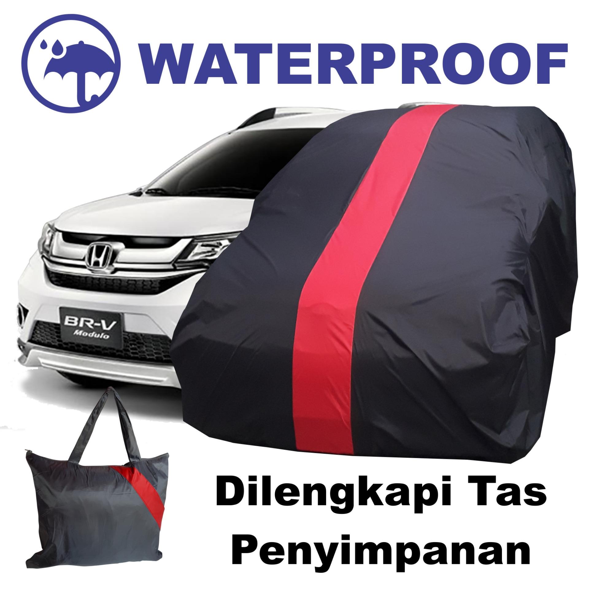 Sarung Bodi Mobil Honda BRV Cover Body BR-V Waterproof Penutup Anti Air Pelindung Selimut Merah