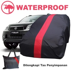 Sarung Body Cover Mobil Rush Terios Penutup Pelindung Selimut Waterproof Merah