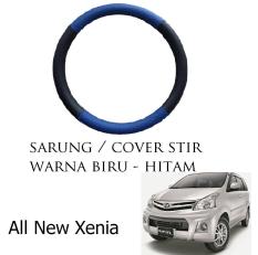 Sarung / Cover Stir / Setir / Steer Mobil All New Xenia Warna Hitam Biru