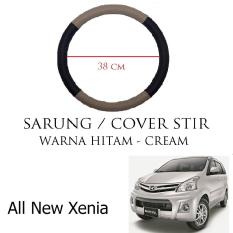 Sarung / Cover Stir / Setir / Steer Mobil All New Xenia Warna Hitam Cream