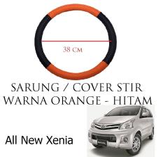 Sarung / Cover Stir / Setir / Steer Mobil All New Xenia Warna Hitam Orange