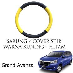 Sarung / Cover Stir / Setir / Steer Mobil Grand Avanza Warna Hitam Kuning