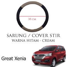 Sarung / Cover Stir / Setir / Steer Mobil Great Xenia Warna Hitam Cream