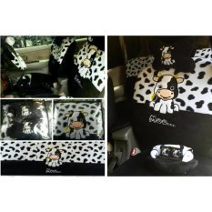 Sarung Jok 18in1 / Car Set / Bantal Mobil Moo Sapi Jazz, Yaris, March, Avanza, Xenia, Ertiga, dll (Head-rest Tidak Menyatu) (2 Baris)