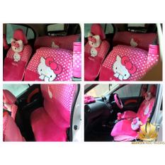 Sarung Jok Mobil / Bantal Mobil 18 in 1 / 18in1 Hello Kitty Pink HT