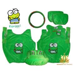 Sarung Jok Mobil Universal 6 in 1 / Bantal Mobil / Car Set Mobil Keroppi / Keropi 6in1