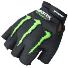 Sarung Tangan Motor Half Finger Monster Energy - Black