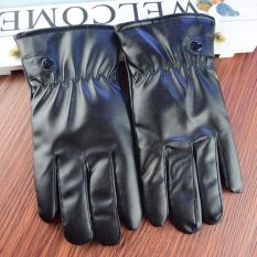 Sarung Tangan Motor Wanita Waterproof Touchscreen - Black