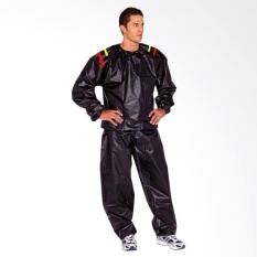 SAUNA SUIT Jaket Baju Sauna Suit Unisex - Hitam