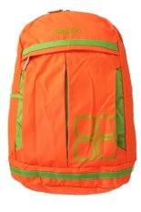 Season DeeRde Ransel Laptop +Rain Coat - Orange & Green