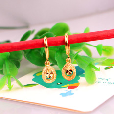 Sederhana Emas Wanita Elegan Anting-anting Anting Huggie
