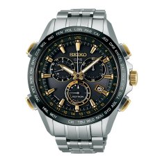 Seiko Astron GPS Solar 8X Series Chronograph Titanium SSE007 - Jam Tangan Pria - Silver