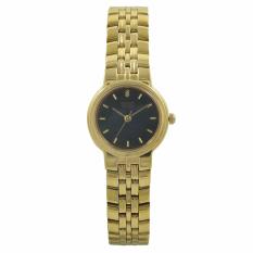 Seiko Jam Tangan Wanita - Gold Black - Stainless Steel - SXM378