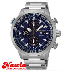 Seiko Prospex SSC347P1 Solar Chrono Flighmaster Blue - Jam Tangan Pria SSC347