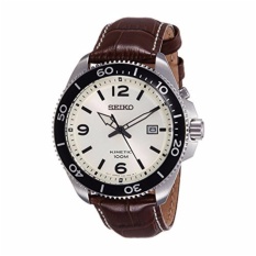 Seiko SKA749P1 Kinetik Satin Cream Dial Jam Tangan Pria-Intl
