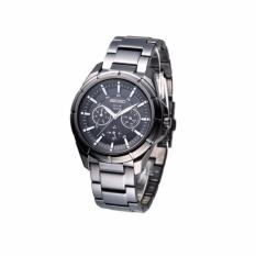 Seiko - SNE075P1 - Solar Black Multifunction - 100M - Jam Tangan Pria Sport