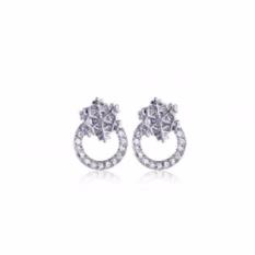 Pokiegold Selena Earring Silver with Sapphire Swarovski Elements