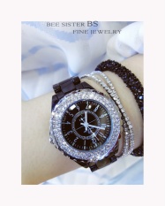 Jual High-End Rantai Daftar Kustom Penuh Diamond Fashion Tali Jam Tangan Hitam-Internasional
