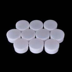Jual Praktis Putih Plastik Cosmetic Sample Container 10 Grams Jars Pot Kecil Kosong 50 Pcs-Internasional