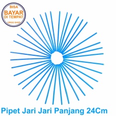 Selongsong Pipet Jari Jari Motor Panjang 24Cm - Pelindung Jari Jari Motor - Sedotan Jari Jari Motor - Biru