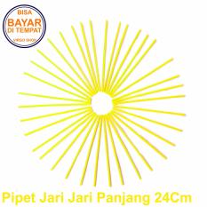 Selongsong Pipet Jari Jari Motor Panjang 24Cm - Pelindung Jari Jari Motor - Sedotan Jari Jari Motor - Kuning