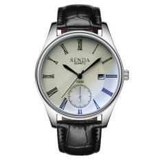 SENDA Merek Pria Tiga Pin Nyata Sabuk Watch Laki-laki Indonesia Ngumpul Di Sini Watch