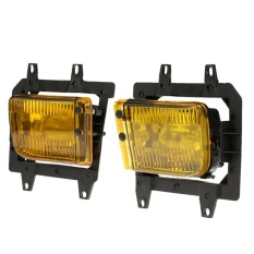 Sepasang Kiri & Kanan Front Fog Light Plastik Transparan Lensa Kit untuk BMW E30 3-Series 1985- 1993-Intl