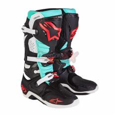 SEPATU CROSS ALPINESTAR TECH10 2016 SE Black Turquoise/BOOTS ELI TOMAC