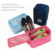 Serba Grosir Murah Korean Shoes Organizer Travelling Organizer Sepatu Shoes Bag Travel Harga Spesial - Random
