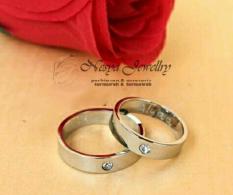 Set Cincin Couple Permata Anti Luntur Free Ukir Nama … Nesya Jewellry