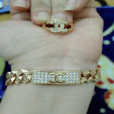set gelang cincin cantik xuping gold silver
