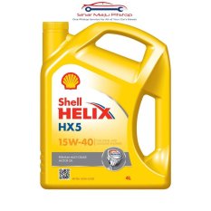 Shell Helix HX5 15W-40 API SN - SEGEL HOLOGRAM ORIGINAL - BISA VERIFIKASI CEK KEASLIAN DI WEB SHELL - Pelumas Oli Mesin Mobil Bensin 4 Liter -