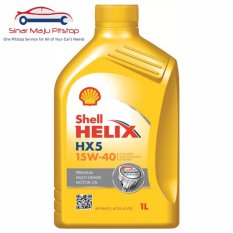 Shell Helix HX5 15W-40 SN - SEGEL HOLOGRAM ORIGINAL - BISA CEK KEASLIAN DI WEB SHELL - Pelumas Oli Mesin Mobil Bensin 1 Liter