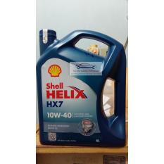 Shell Helix HX7 10W-40 API SN CF- Pelumas Oli Mesin Mobil Kemasan Baru Segel Hologram ORIGINAL BISA DICEK KEASLIAN NYA DI WEBSITE