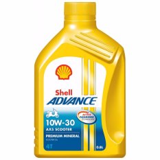 Shell Oli Mesin Advance AX5 Scooter Matic 4 Tak 10W30 0.8L - Aksesoris Motor - Variasi Motor