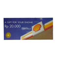 Shell Voucher BBM Motor Rp 500.000 (25 PCS x Rp.20,000)