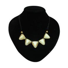 Shine Accessories - KW1304 - KALUNG TALI BLK KRISTAL SEGITIGA BARIS