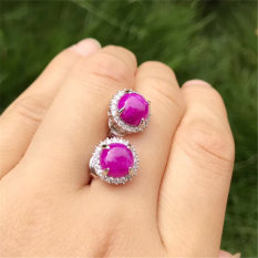 Shu Lahir Alami Ceri Merah Muda Anting
