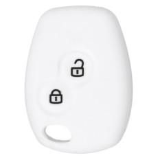 Penutup Silikon Cocok untuk RENAULT Clio Modus DACIA Logan Sandero Remote Key 2B 4350 (Putih)-Intl