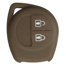 Penutup Silikon Cocok untuk SUZUKI SX4 Alto Swift Jimny Grand Vitara Remote Key 2 BTN (Kopi)-Intl