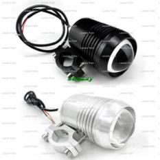 Silver - 3 Mode - Aksesoris Motor Asesoris Motor NEW IRON U3 + Bracket Aksesoris Motor Mobil Lampu Sorot Tembak Laser Gun Cree LED Mobil Motor Head Lamp Lampu Depan Waterproof Anti air Beat Scoopy Vario NMAX Mio M3 AEROX Fino Revo Supra CB 150 R MX KING