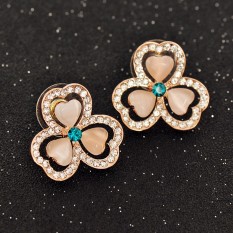 Perhiasan Perak, Korea Selatan Korea Pengayaan Clover Sweet Temperamen Kecantikan Fashion Di Eropa dan Amerika Simple Earrings Earrings-Intl