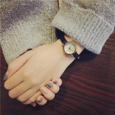 Sederhana Retro Kecil Girls Watch Dial Meja Wanita Sabuk Casual Wave