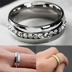 Gaya Sederhana Cincin Perak dan Emas Cantik Lady Pernikahan-Intl