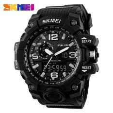 SKMEI 1155 Busana Pria Digital LED Display Sport Watches QUARTZ Watch 50 M Tahan Air Dual Layar Jam Tangan