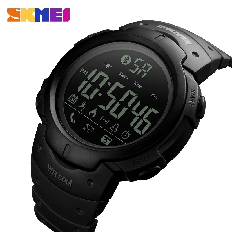 SKMEI 1301 Men Smart Watch Chrono Calories Pedometer Multi-Functions Sports Watches Reminder Digital Wristwatches Relogios Clock - intl