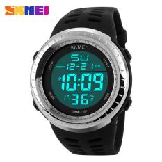 SKMEI Army Titanium - Jam Tangan Pria - Tali Karet - Army 1167 Titanium Edition + Free Box Jam Tangan Flash