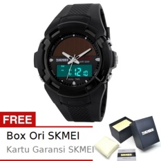 SKMEI Bizzare Hitam - Jam Tangan Pria - Strap Karet - 1056 Sport Black + Free BOX ORI SKMEI